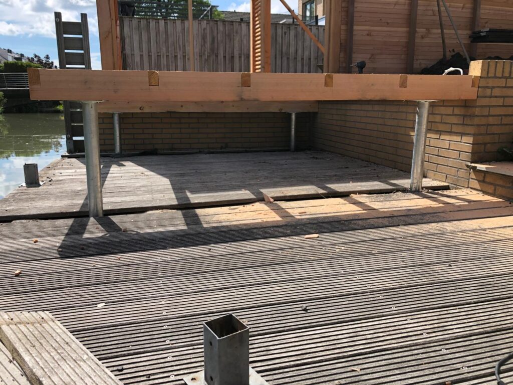 Fundering veranda vlonder 2