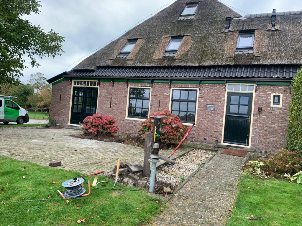 Fundering toegangspoort en lantaarnpaal 2